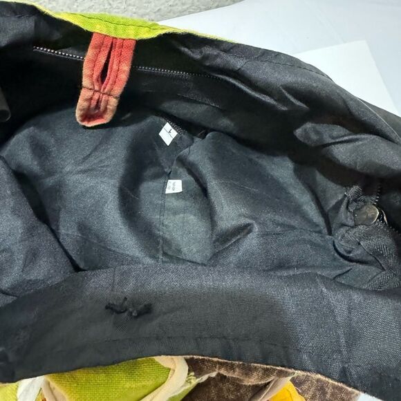 Patchwork Hippie Boho Pocket Zip Crossbody bag purse 100% cotton Made in Nepal - Picture 6 of 7